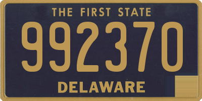 DE license plate 992370