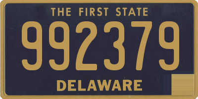 DE license plate 992379