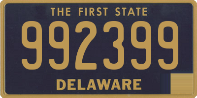 DE license plate 992399