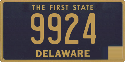 DE license plate 9924