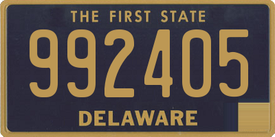 DE license plate 992405