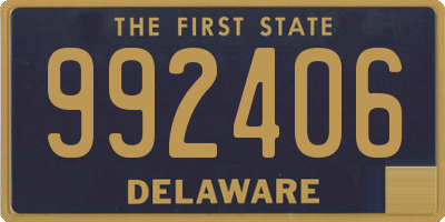 DE license plate 992406