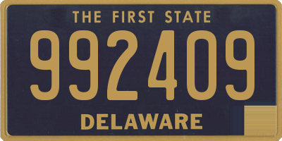 DE license plate 992409