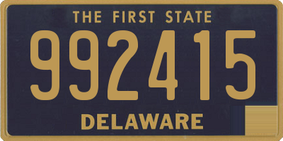 DE license plate 992415