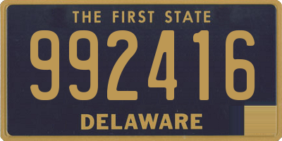 DE license plate 992416