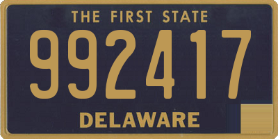 DE license plate 992417