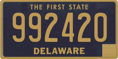 DE license plate 992420