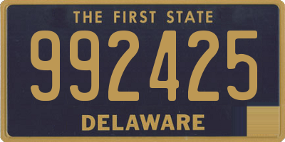 DE license plate 992425