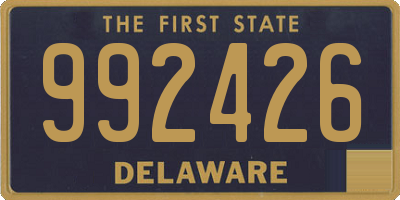 DE license plate 992426