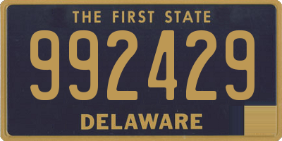 DE license plate 992429