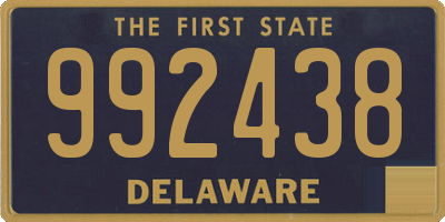 DE license plate 992438