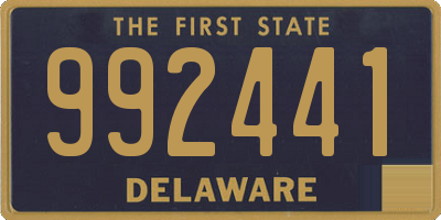 DE license plate 992441