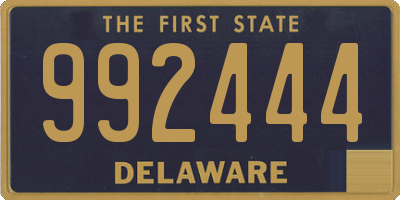 DE license plate 992444