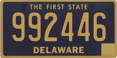 DE license plate 992446