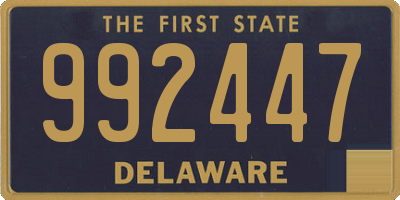 DE license plate 992447