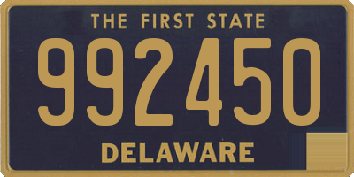 DE license plate 992450