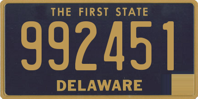 DE license plate 992451