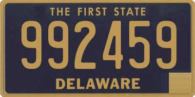 DE license plate 992459