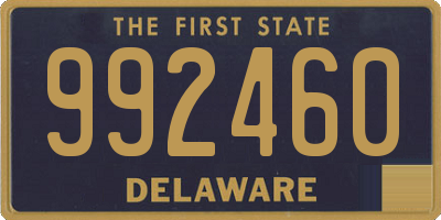 DE license plate 992460