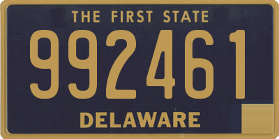 DE license plate 992461