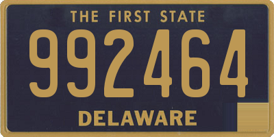 DE license plate 992464