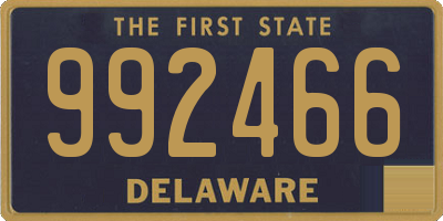 DE license plate 992466