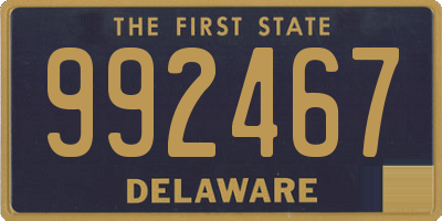 DE license plate 992467