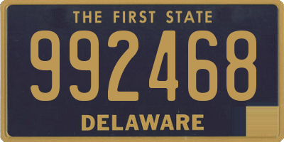 DE license plate 992468