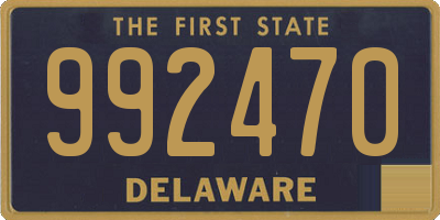 DE license plate 992470