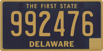 DE license plate 992476