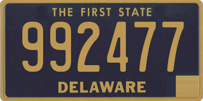 DE license plate 992477