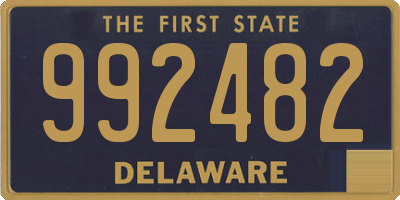 DE license plate 992482