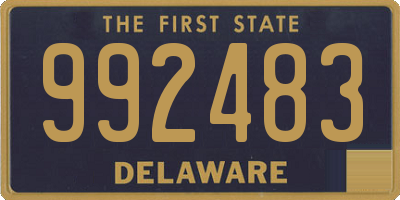 DE license plate 992483