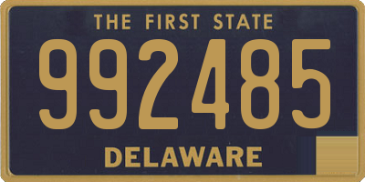 DE license plate 992485