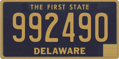 DE license plate 992490