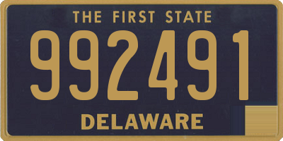 DE license plate 992491