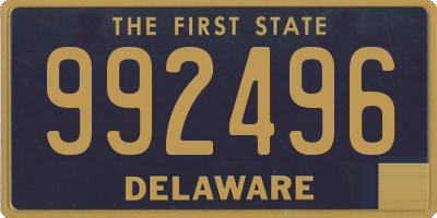 DE license plate 992496