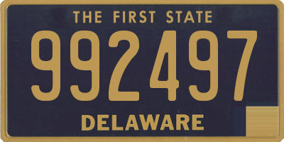 DE license plate 992497