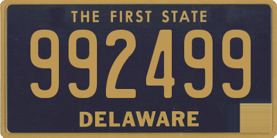 DE license plate 992499