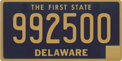 DE license plate 992500