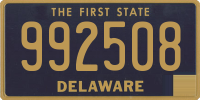 DE license plate 992508