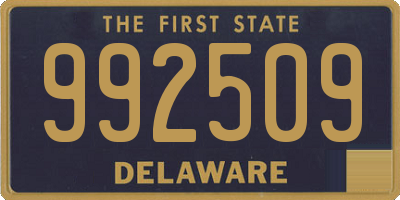 DE license plate 992509