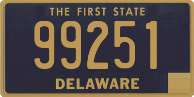 DE license plate 99251