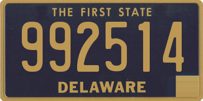DE license plate 992514