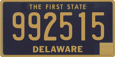 DE license plate 992515