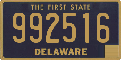 DE license plate 992516
