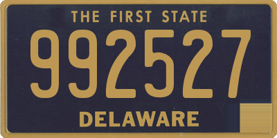 DE license plate 992527