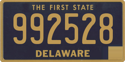 DE license plate 992528