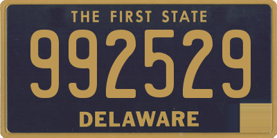 DE license plate 992529