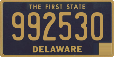 DE license plate 992530